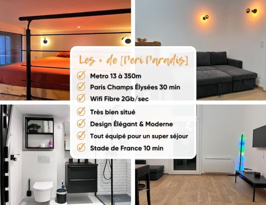 Appartement Indep Cosy Avec Jardin Saint-Denis  Bagian luar foto
